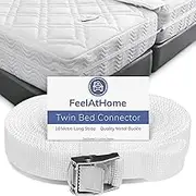 Twin Bed Connector For Connecting Twin XL Mattress or Bed to King Size - Doubling Bed Joiner Secure Twin XL Beds or Twin Mattresses Together Metal Buckle and 10 Metres Long Strap