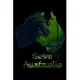 Save Australia Notebook: Pray for Australia Rain Save Koala Kangaroo Animals People