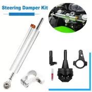For Kawasaki Ninja 400 Steering Damper Stabilizer Mount Kit Aluminum 2018-2023