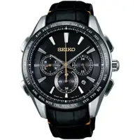 在飛比找誠品線上優惠-SEIKO 精工 Brightz鈦計時太陽能電波手錶-黑/4