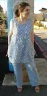 Luca Vanucci Lilac & White Dot tunic set PANTS. Compare @ $78