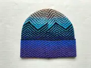 Missoni Multi Color Women’s Wool Blend Zig Zag Knit Beanie Hat Cap NWT