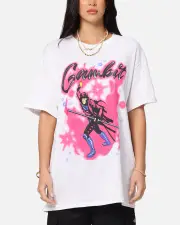 [GOAT CREW] Goat Crew Marvel X-men Gambit Airbrush T-shirt White - Size L L White