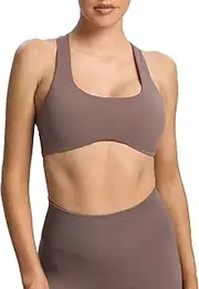 [Aoxjox] Women's Workout Sports Bras Fitness Backless Padded Define Sculpt Racerback Bra Yoga Crop Tank Top