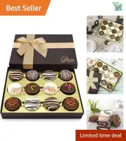 Pretty & Delicious Chocolate Cookie Assortment Gift Basket - Perfect for Gifting