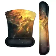 Mouse Pad Wrist Support & Gaming Keyboard Wrist Pad Combo Set - 3197