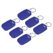 6Pcs IC Card M1 Key Fobs RFID Proximity 13.56MHz Read Only Smart Tag Blue