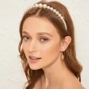 Classic Chic Baroque White Pearl Elegant Bridal Headband NEW