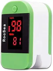 PULUZ Medical Precision Finger Pulse Oximeter Blood Oxygen Heart Rate Monitor LED Digital Display for Monitoring Home Health Care (Green)