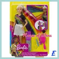 在飛比找蝦皮購物優惠-Hso 芭比彩虹閃光頭髮原創芭比娃娃