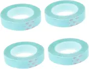4 Rolls Wig Double Sided Tape Waterproof Double Sided Tape Adhesive Strips for Hair Extension Tape for Hair Extension Double Sided Wig Tape Hair Extension Holder Curler Blue Paper