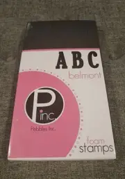 Pebbles Inc "belmont" Foam Stamps ~ Alphabet Letters ~ New In Pkg ~ Paint or Ink
