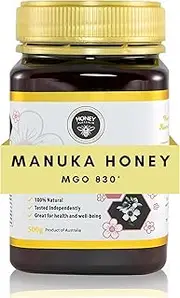 Raw Manuka Honey MGO 830+ | Medical Grade, Organic, Certified Pure Manuka Honey for Daily Health & Wellness | Delicious, Rich Taste, Also Suitable For Skin Care, (500g)