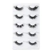 5 Pairs False Eyelashes Extension Natural Lashes 8D Volume Wispy False Eyelashes