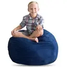 33" Large Beanbag - Stuff n Sit, Royal Blue Corduroy