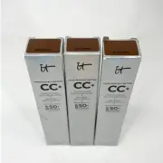 Lot of 3 IT Cosmetics CC Full Coverage Cream SPF 50 Deep Honey Expired 2024