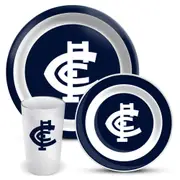 Carlton Blues 3 Piece Melamine Dinner Set