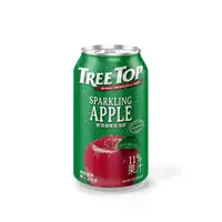 在飛比找PChome24h購物優惠-Tree top 樹頂蘋果氣泡飲320ml(6罐/入)x2組