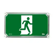 LED Waterproof Exit Light 4W Wall Mount (Lithium Battery)