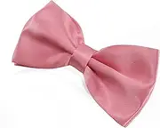 [WALWAL] Premium Bow Tie for Men: pre-tied, Adjustable, Durable & Stylish - Perfect for Weddings, Formal & Casual Events - Fits All Men & Gifting Ready(Pink)