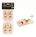 8 Wooden Mouse Mice Trap Reusable Rodent Traps Pest Control