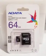 ADATA Premier Micro SDXC Card With Adapter USH-1 64 GB NEW IN PKG