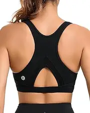[RUNNING GIRL] Sports Bras for Women High Support Moulded Cup High Impact Sports Bras Racerback Workout Running Yoga Bra