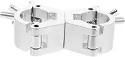 Hoement Aluminum Alloy Stage Lighting Buckle Truss Clamps for Metal Dj Light Hooks Universal Design for Spotlight Mounting Heavy Duty Lamp Accessories Double Ring Clamp