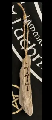 Drift Wood Hand Crafted Burnt Art Angel Numbers 777