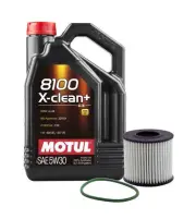 5L Motul 8100 X-CLEAN + 5W30 Wix XP Filter Motor Oil Change Kit API SN/CF