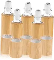 WRITWAA 5pcs Roller Bottles for Essential Oils Convenient Sub Containers Portable Perfume Dispenser Smooth Surface Shockproof Design for Travel and Gifting