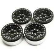 1/4 x 2.2'' Metal Beadlock Wheel Rims for 1/10 RC AXIAL Wraith TRX-4 D90 Crawler