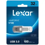 Lexar 32GB JumpDrive V100 USB 3.0 Flash Drive Memory Stick Pen Drive PC Mac