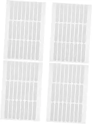 PLAFOPE 4Sheets Crystal Adhesive Tape for Nail Art Display Double Sided Transparent Strip Tape No Cut Traceless Adhesive for Salon Use DIY Projects Nail Art Practice
