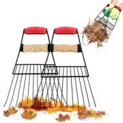 Steel Leaf Scoops and Claws, Rugged Steel Leaf Scoop for Lawn and Garden Clea...