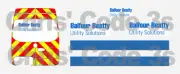 Code 3 Adhesive Vinyl Decals suit 1/43 1/50 - Balfour Beatty - Sprinter