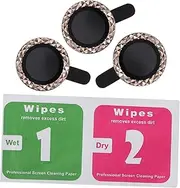 POPETPOP Phone Lens Protector Rhinestone Camera Lens Film Compatible for Iphone Anti-scratch Dust Luxury Design for Optimal