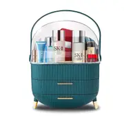 KIISS Makeup Organizer Drawer Cosmetic Carry Case Storage Box Jewellery Holder Stand-Green