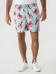 Pacifica Matchy Short Crab And Lobster Aquamarine