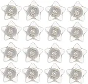 Operitacx 16pcs Star-Shaped Silicone Earring Backings Anti-Slip Ear Stud Stoppers for Comfortable Earring Safety Flat Discs