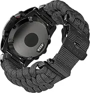 [torbollo] Compatible With Garmin, Paracord Watch Band Sports Strap For Fēnix/Forerunner/Approach/MARQ/quatix/D2 Series Tough Replacement Band For Men