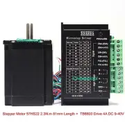 Stepper Motor 57HS22 2.3 N.m Length 81mm + Microstep Driver 0.5-4A DC 9-40V