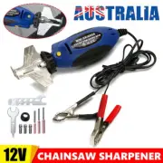 12V Mini Chainsaw Sharpener Electric Chain Grinding Machine Chain Saw File AU