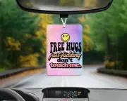 Funny Free Hugs Just Kidding Don't Touch Me AIR FRESHENER 8 Scents Available