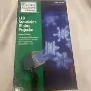 New LED Home Accents Holiday SNOWFLAKES Illusion Projector light Blue Images