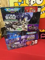 New Star Wars Micro Machines Stormtrooper/Death Star And Planet Dagobah Figures