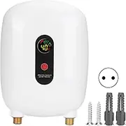 Water Heater Mini Hot Water Heater Electric Fixed Frequency Water Heating Appliance for Bathroom Shower Water Heater EU Plug 220V 3500W