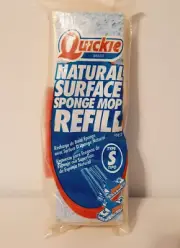 Quickie Brand Natural Surface Sponge Mop Refill #0452 New In Pack Type S, USA
