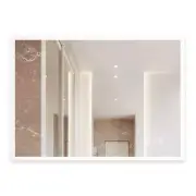 KINWELL Vanity Mirror 32"X24" Frameless Rectangular Bathroom Led Light Glass