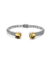 Samuel B. Silver 8.00 ct. tw. Citrine Bangle Bracelet